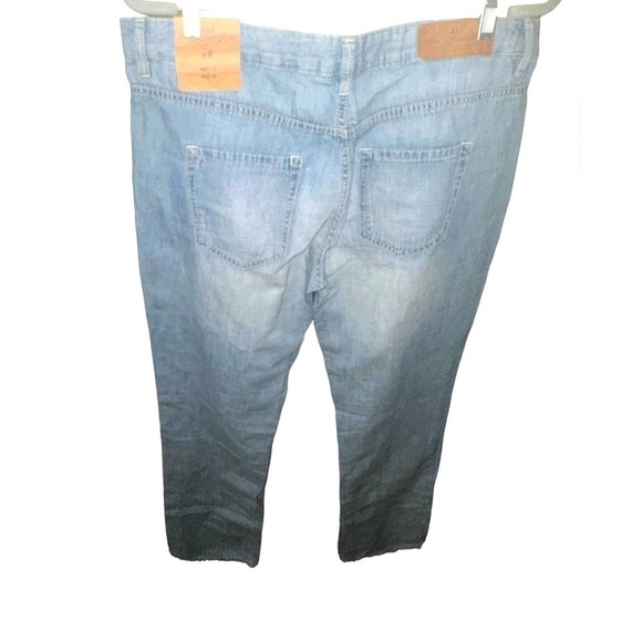 H&M size 12 lightweight LOGG denim. Easy fit. NWT. 68% cotton,32% linen. - Picture 2 of 9
